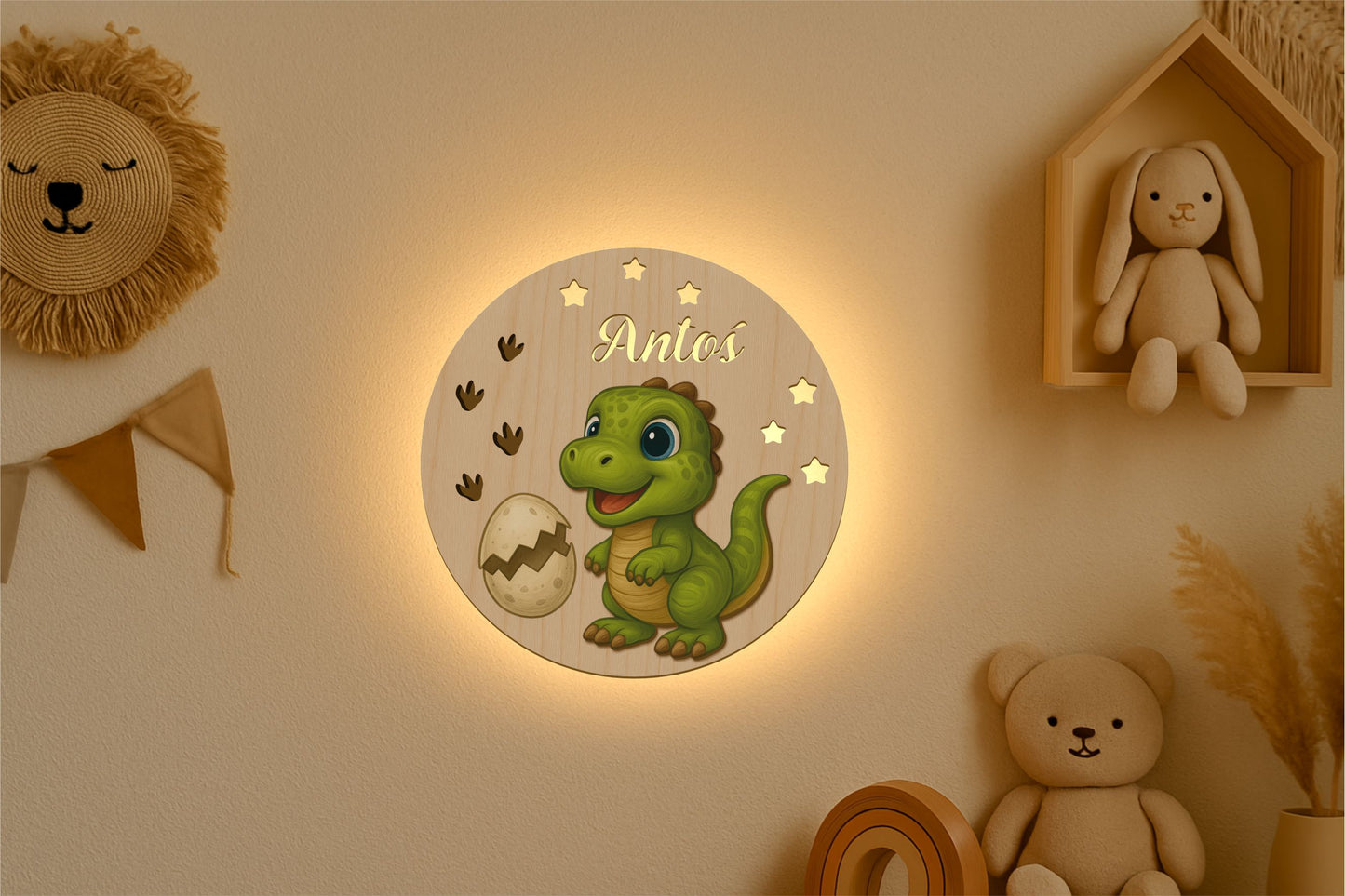 Dinosaur 3D Lamp