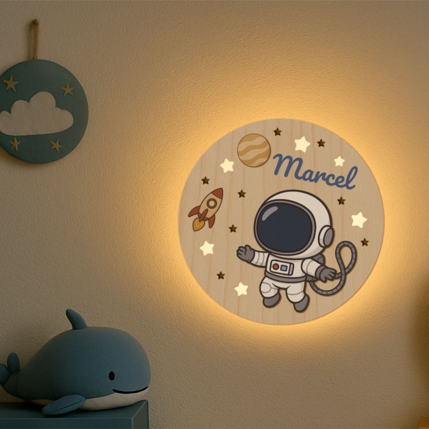 Cosmonaut 3D Lamp