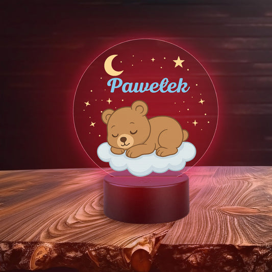 Bear on Cloud Lamp