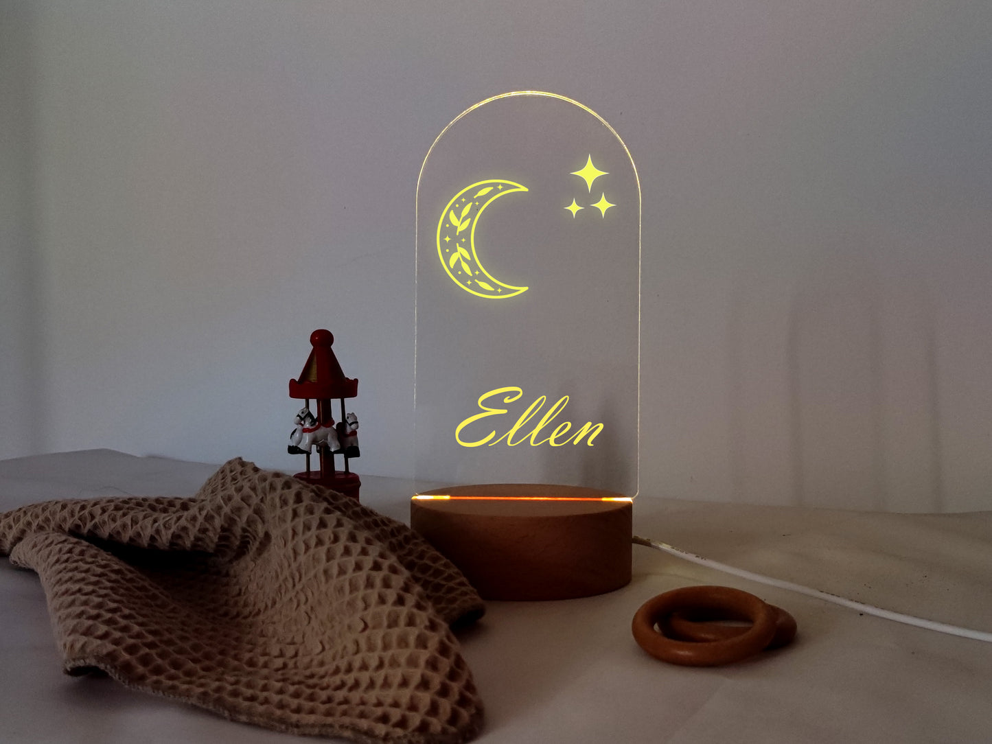 4 Styles Boho Night Light-KOALA WOOD