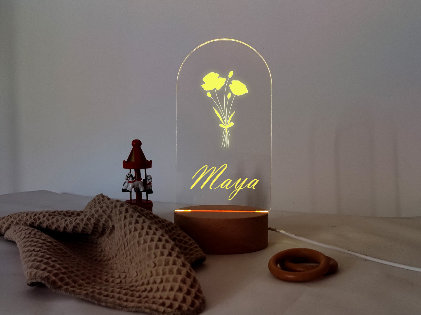 4 Styles Boho Night Light-KOALA WOOD