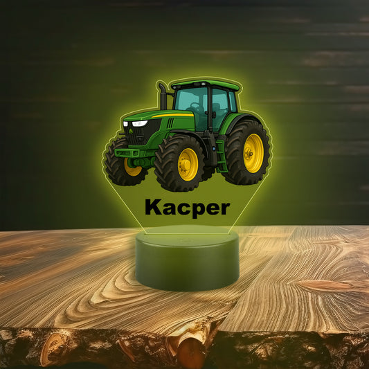Lampka LED Traktor z Imieniem