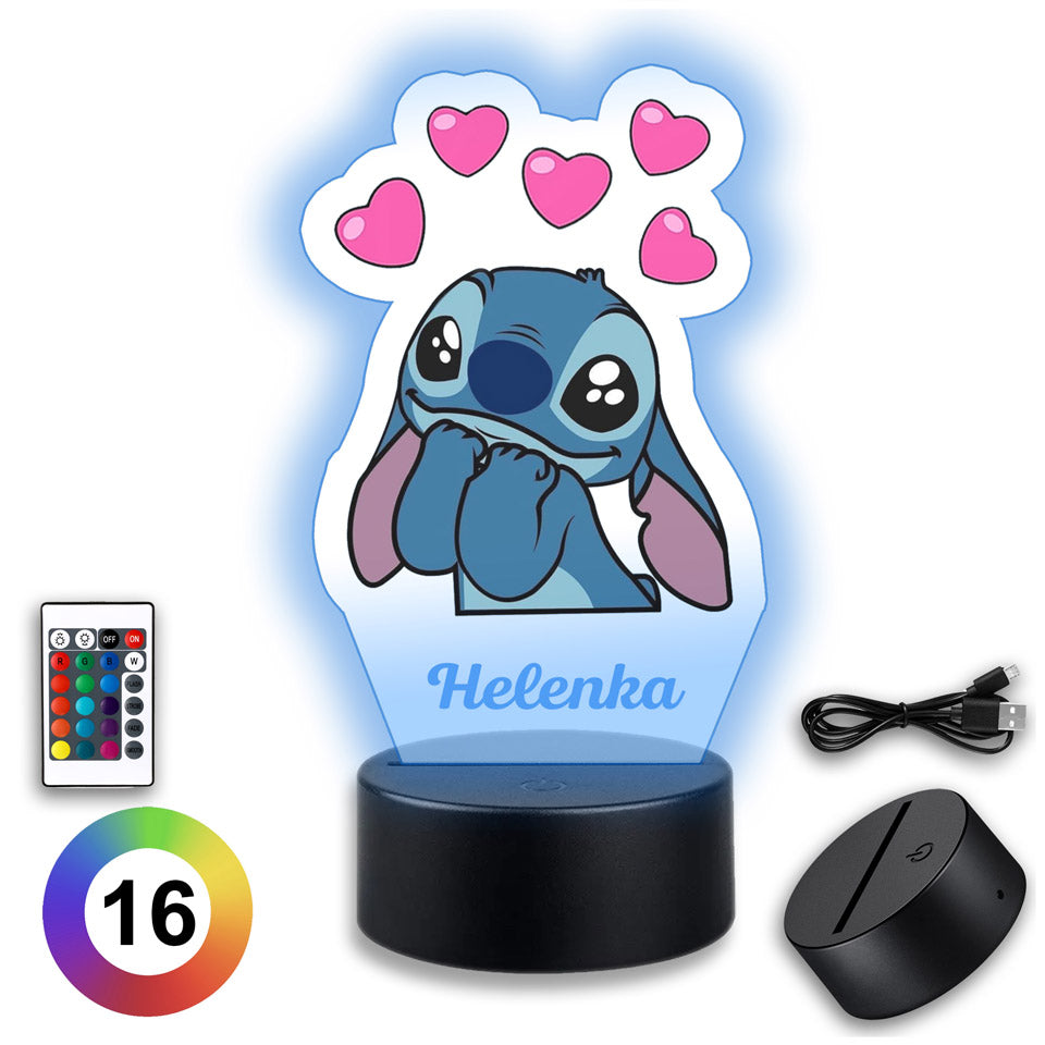Stitch in Love Lamp