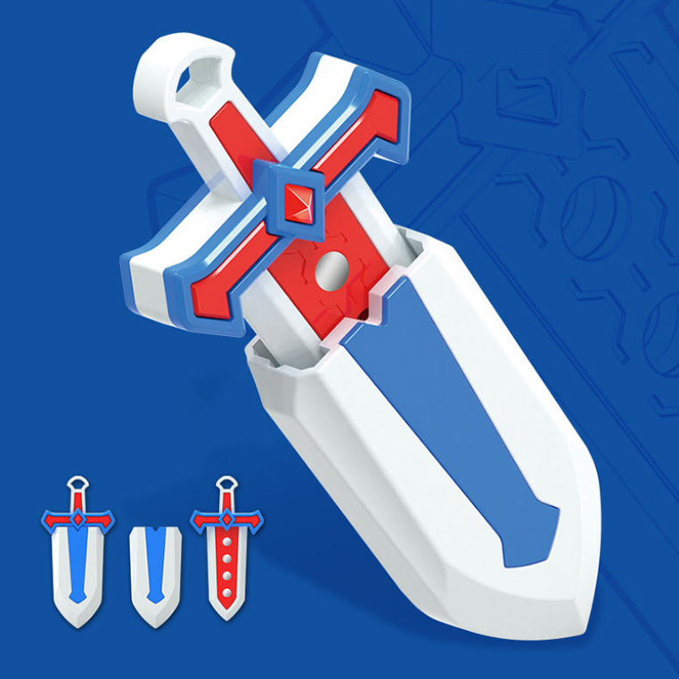 Sword 2in1 Slider & Clicker
Miecz 2w1 Slider i Kliker
Toy sword with red and blue design on a blue background