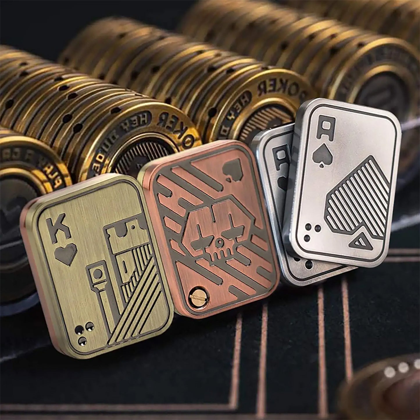 Metal Magnetic Slider King & Skull