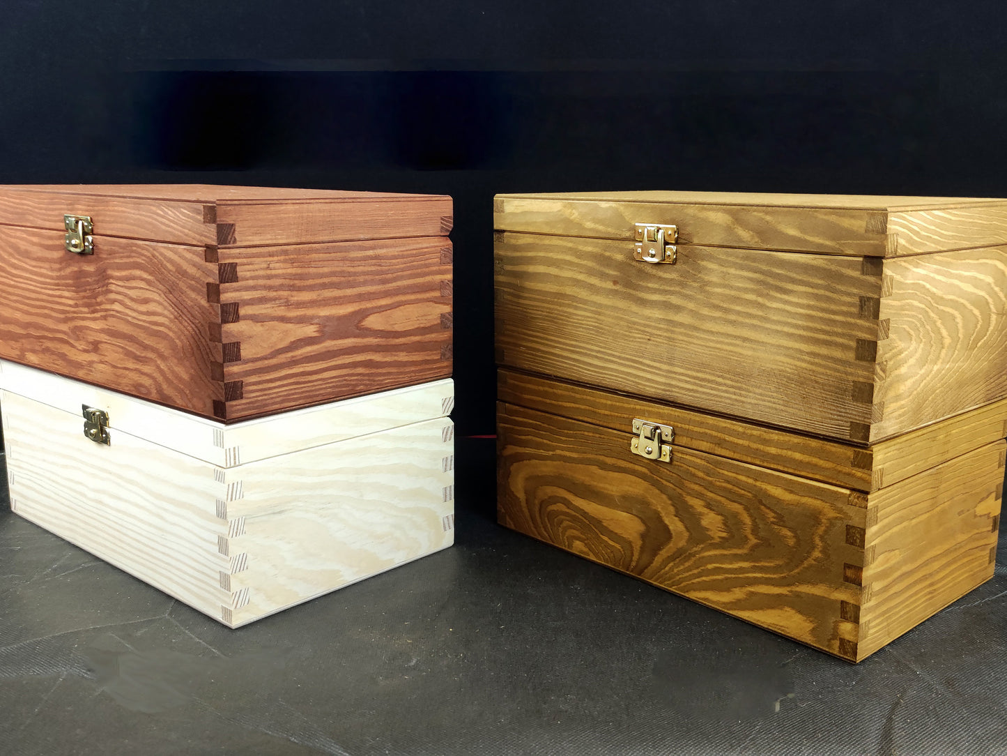 Couple Wood Box with Glasses-KOALA WOOD