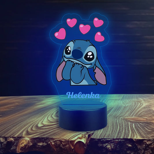 Stitch in Love Lamp