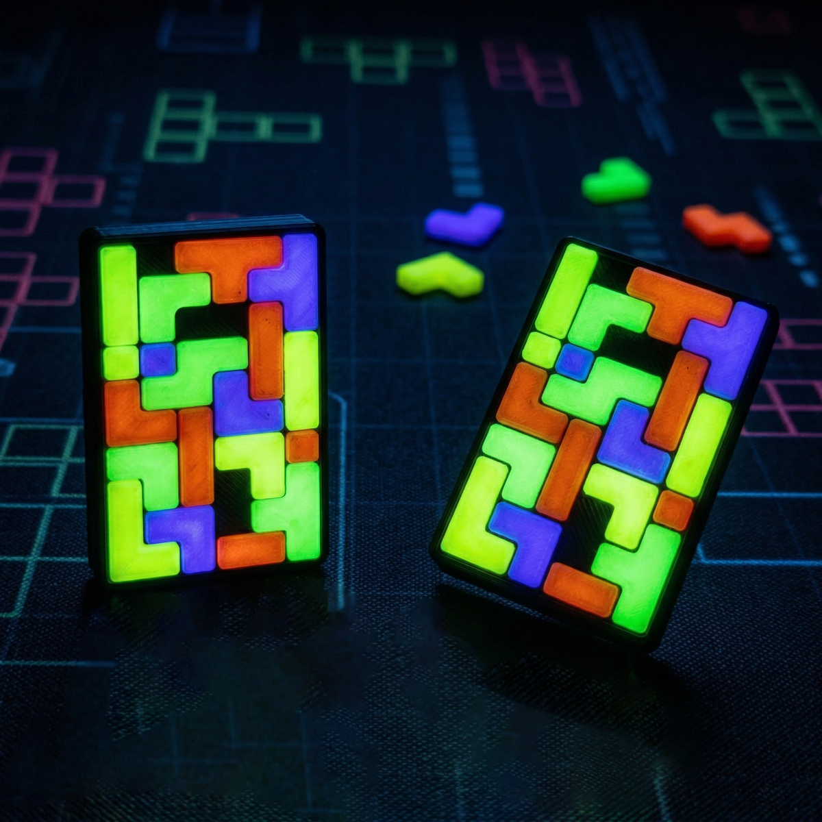 Magnetische puzzelschuif - LOGO