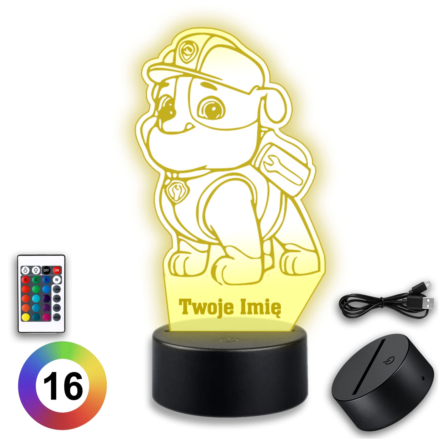 Paw Patrol Rubble Night Light