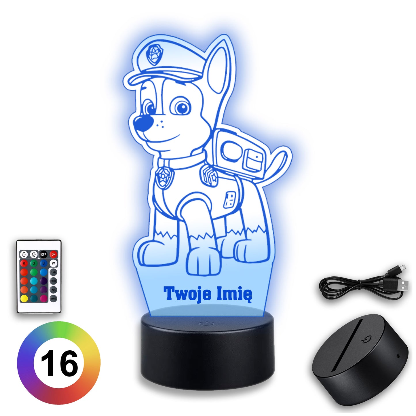 Paw Patrol Chase Night Light