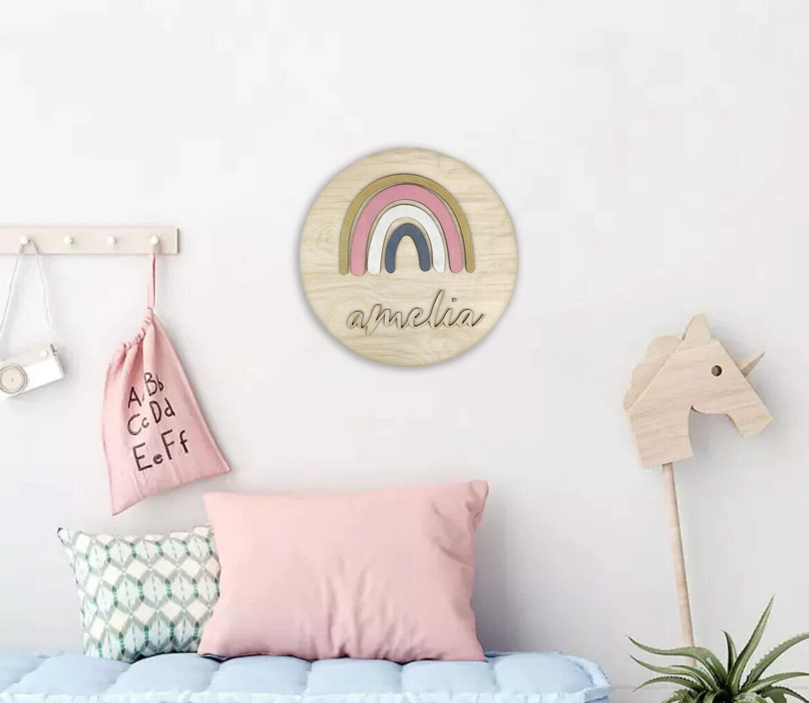 Rainbow Boho Lamp-KOALA WOOD