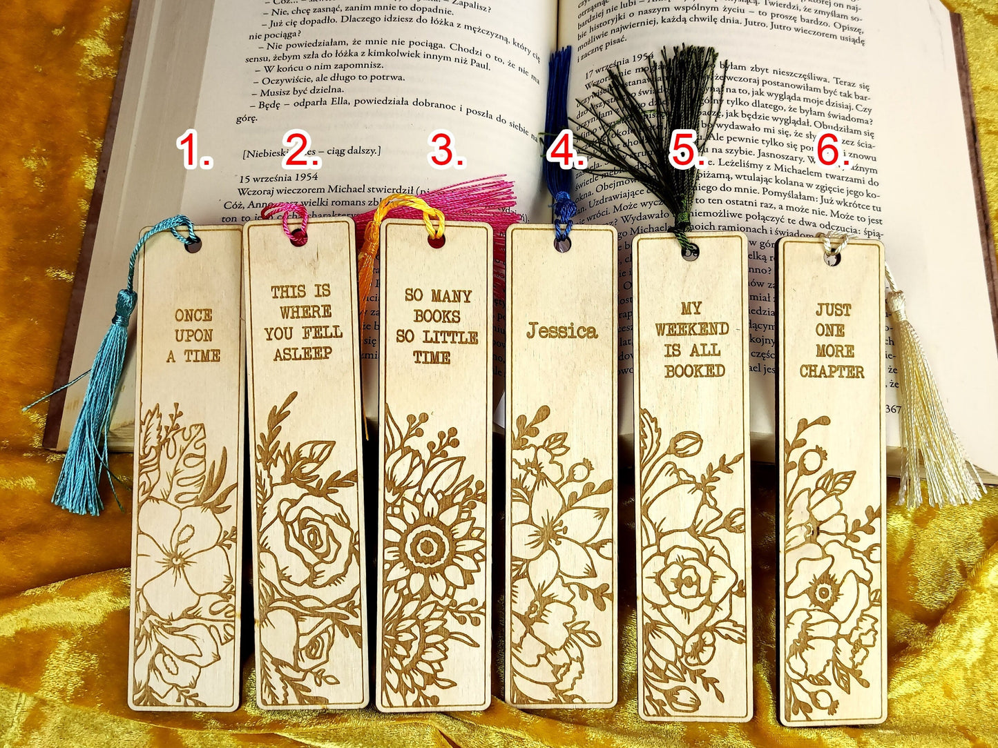 Personalised Floral Bookmark-KOALA WOOD