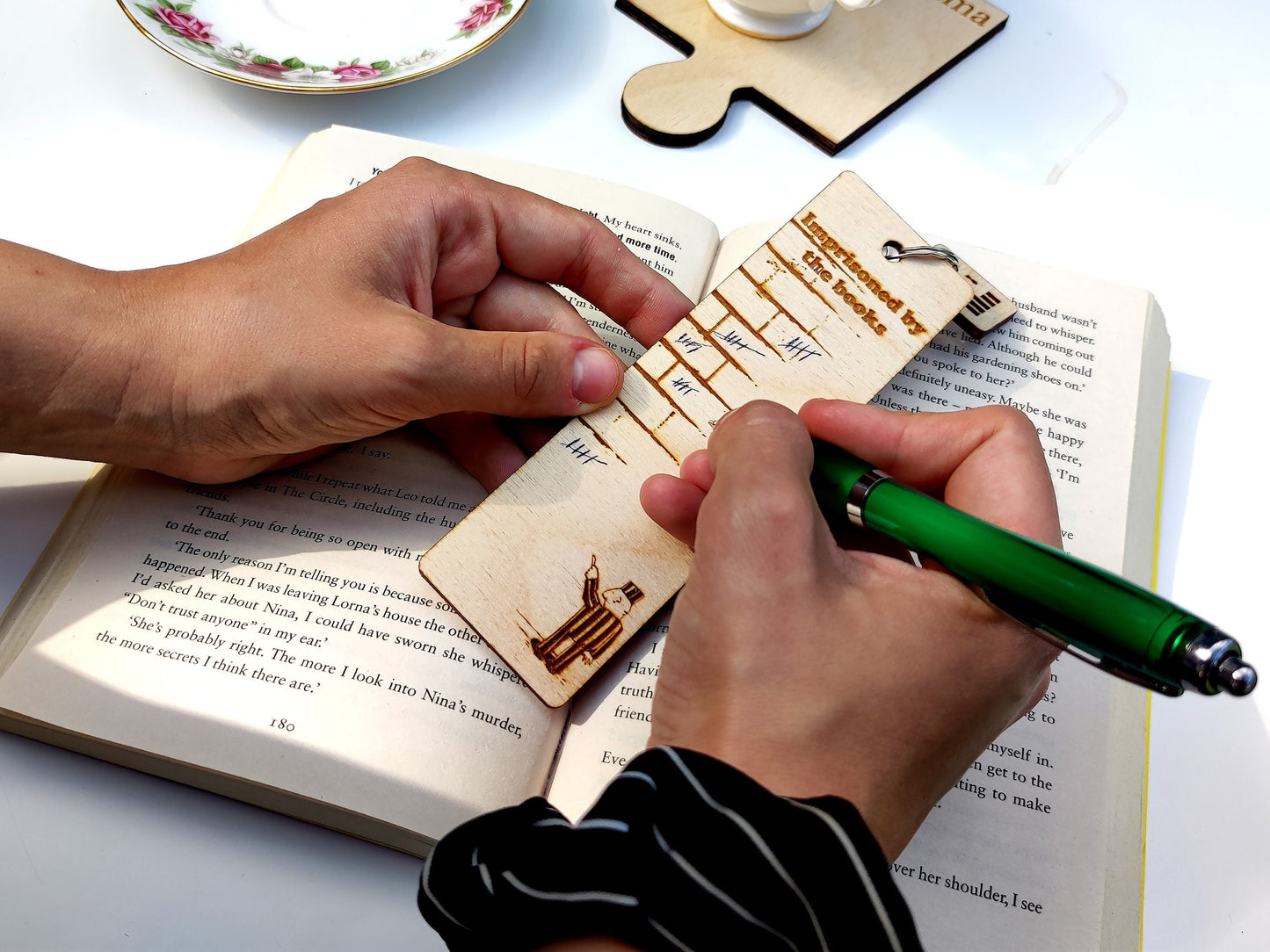 Funny Book Tracker Bookmark-KOALA WOOD