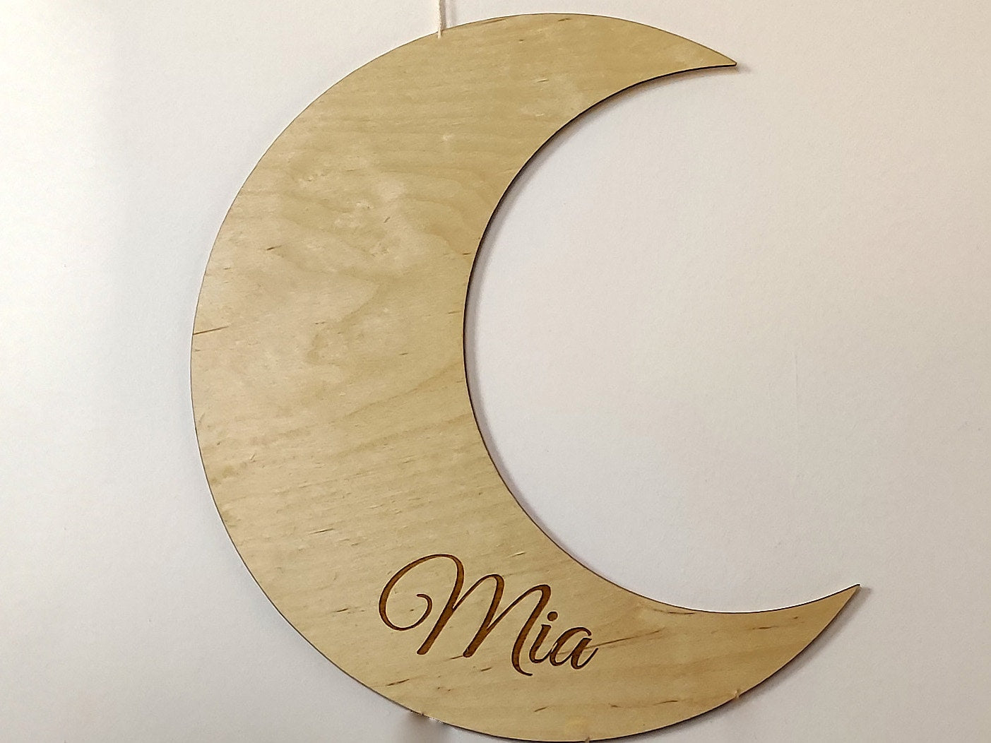 Moon and Cloud Wooden Lamp-KOALA WOOD