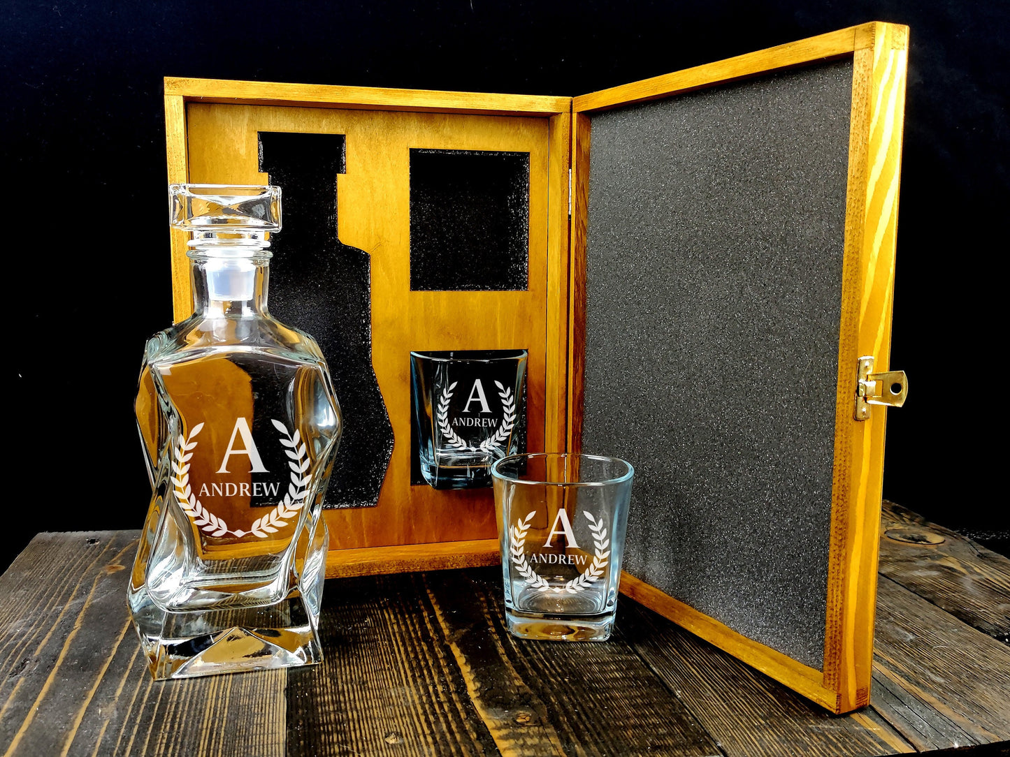 Personalised Whiskey Set-KOALA WOOD
