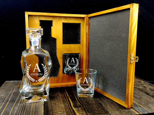 Personalised Whiskey Set-KOALA WOOD
