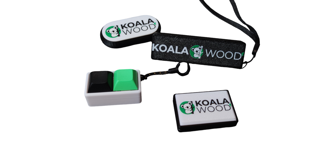 Stress Relief Gadgets with Logo - Koala Wood