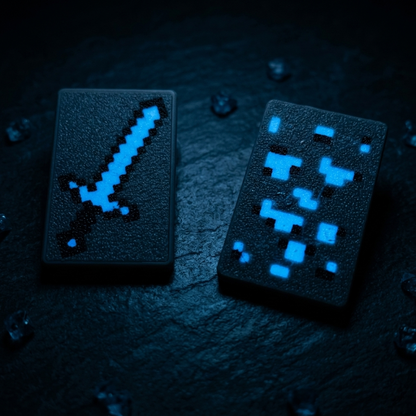 Diamond Pixel Sword Magnetic Slider