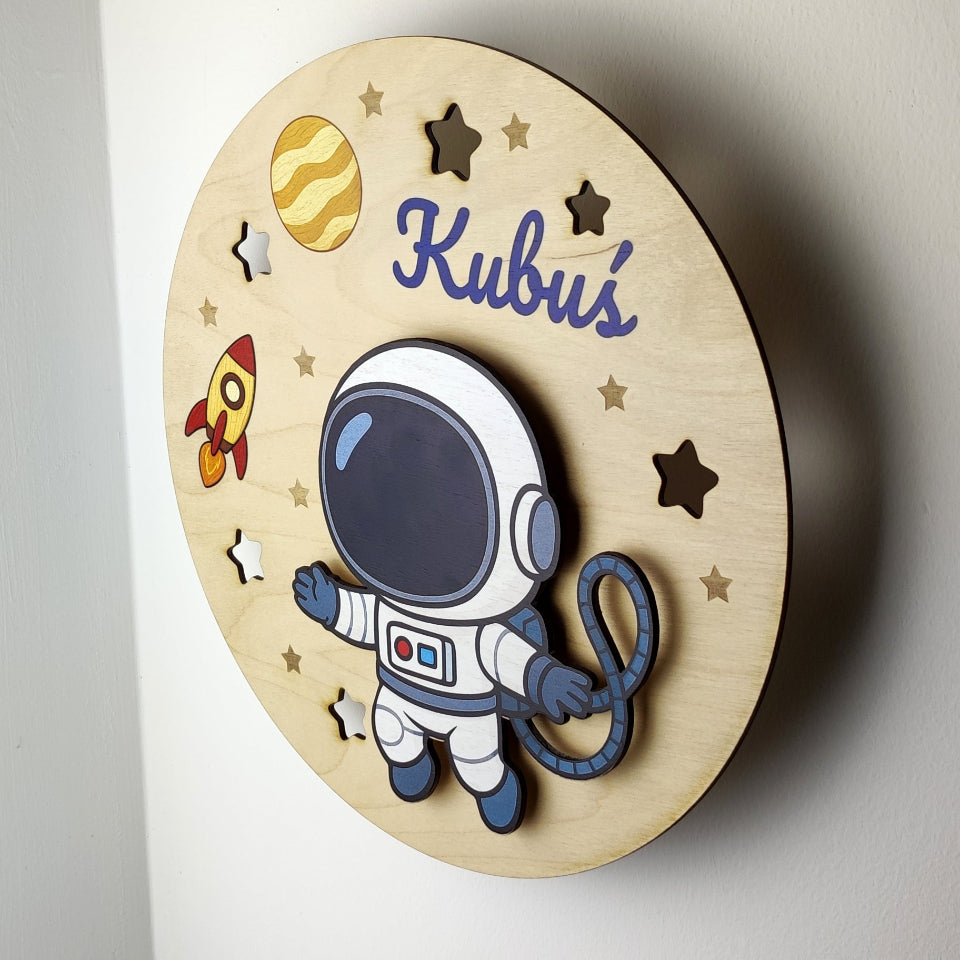 Cosmonaut 3D Lamp