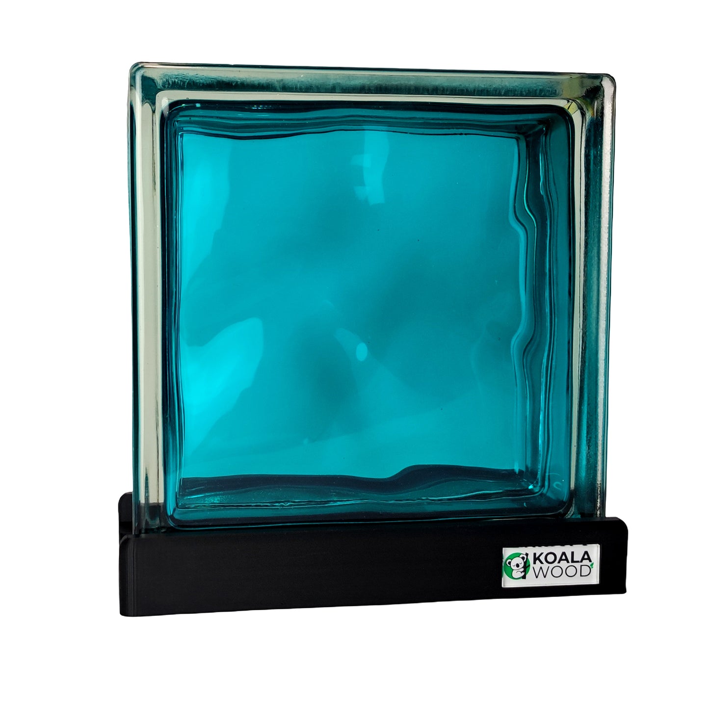 Glass Block Lamp - Turquoise