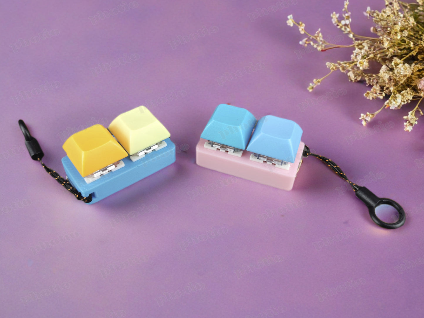 Fidget Keyboard Clicker Toy - 2 Button - No Walls