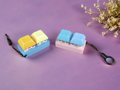 Fidget Keyboard Clicker Toy - 2 Button - No Walls