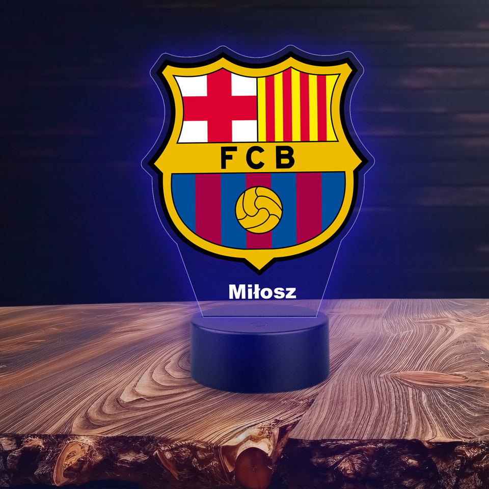 Lampka Barcelona Herb Piłka Nożna