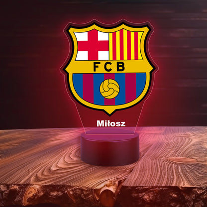 Lampka Barcelona Herb Piłka Nożna