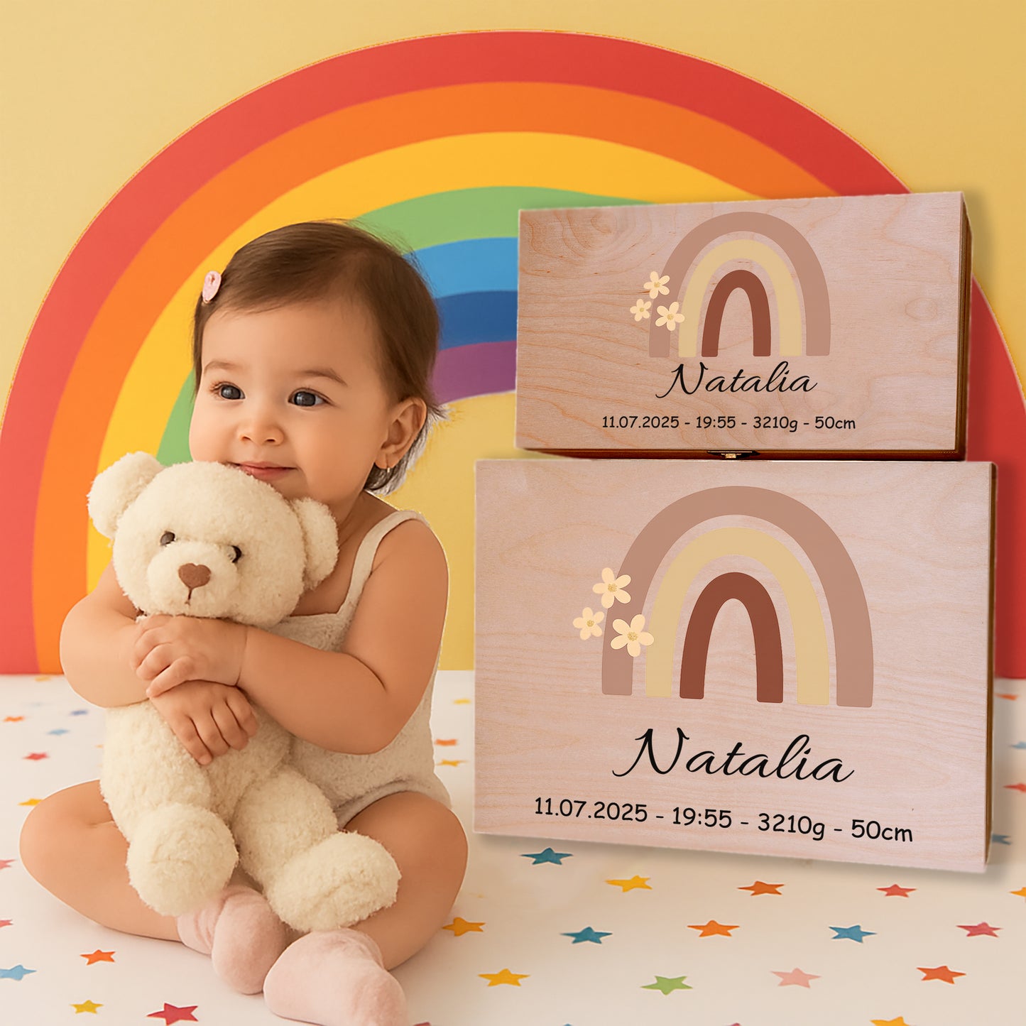 Rainbow Memory Box