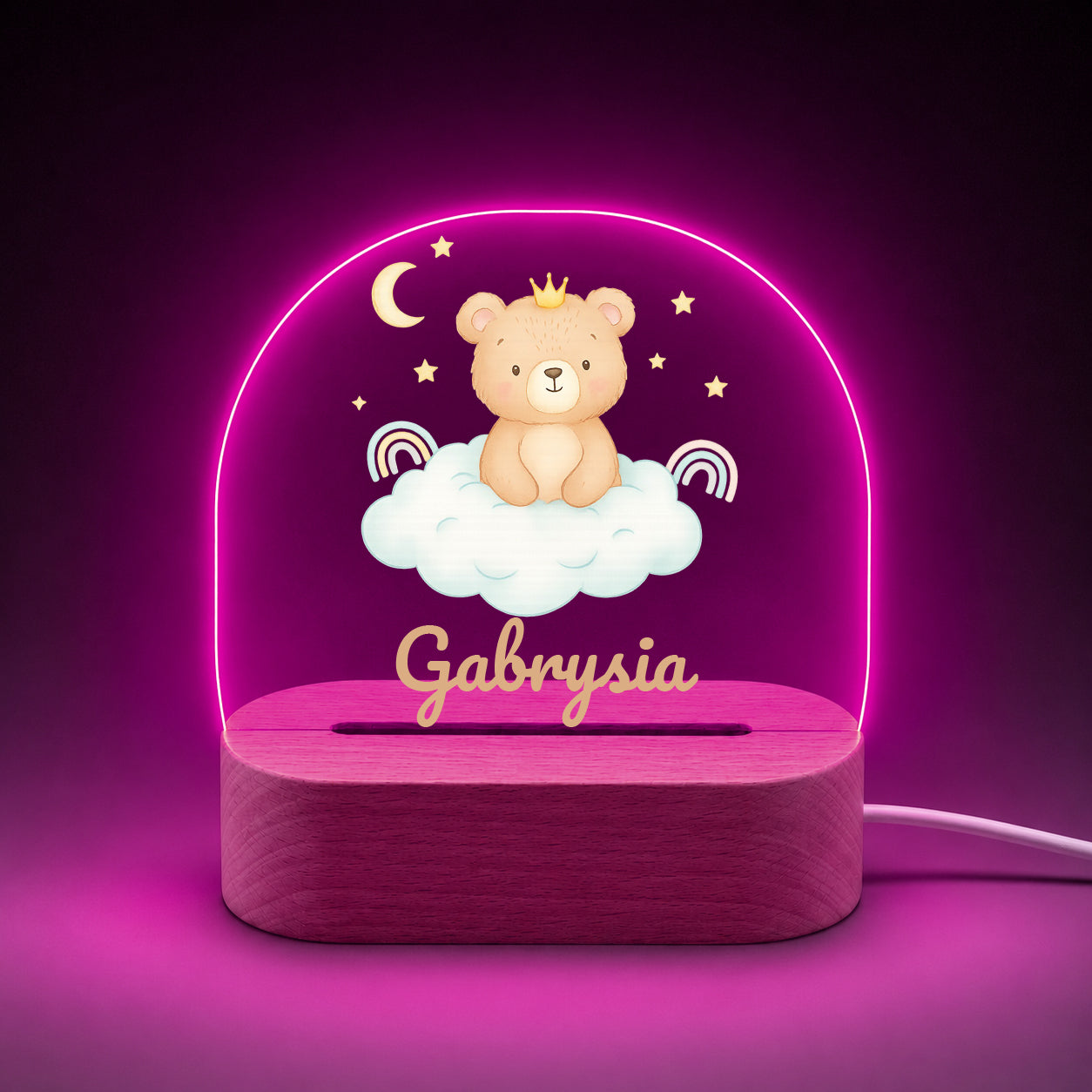 Night Light - Teddy Bear on Cloud