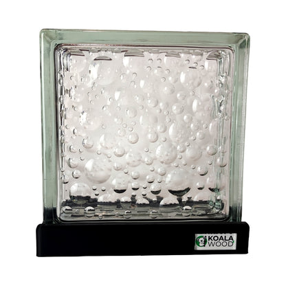 Glass Block Lamp - Bubbles