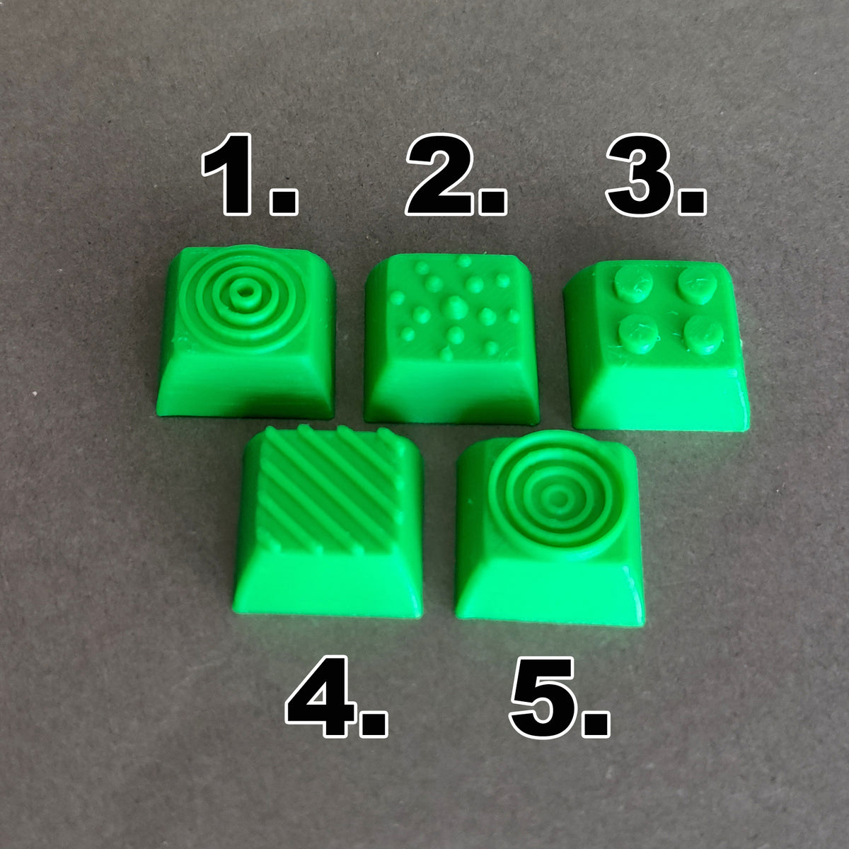 Sensorische Keycaps voor Clickers