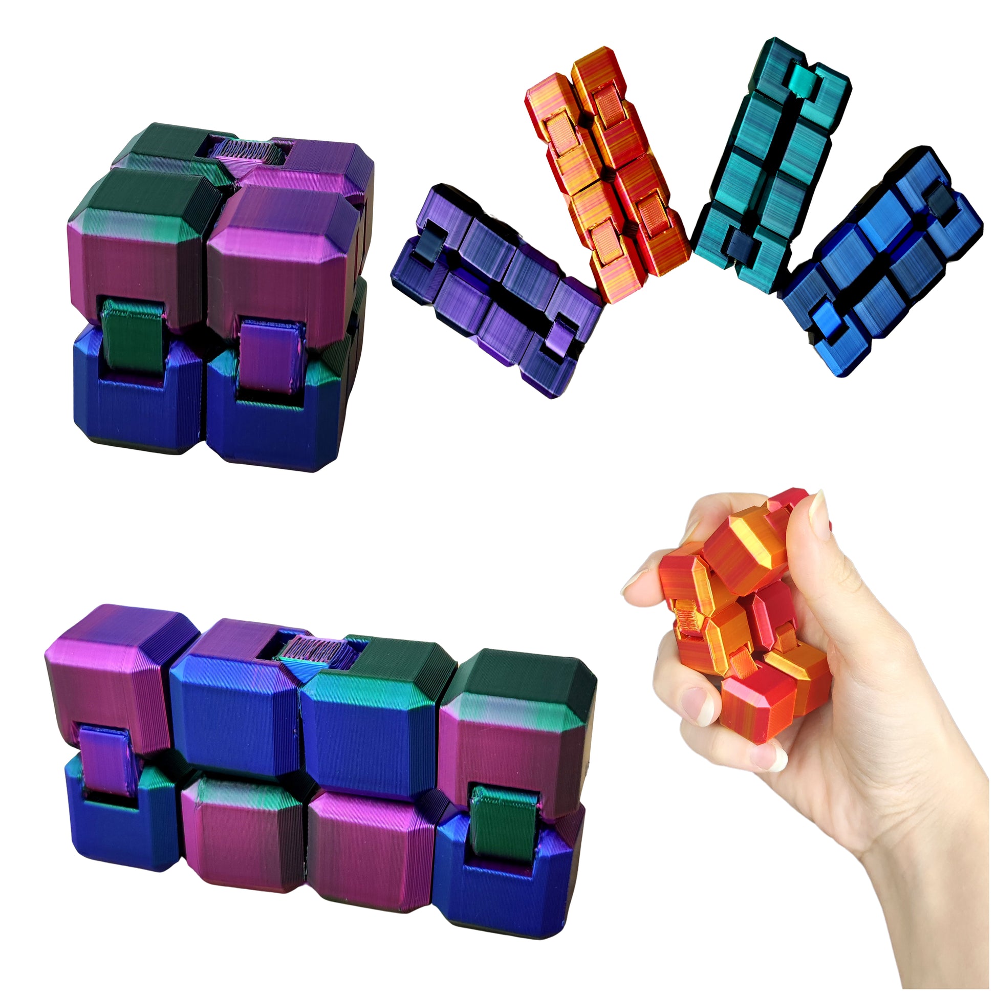 Infinity Cube Stressabbau-Spielzeug, Bewegungs-Zappelspielzeug KOALA WOOD Infinity Cube Stressabbau-Spielzeug, Bewegungs-Zappelspielzeug KOALA WOOD
