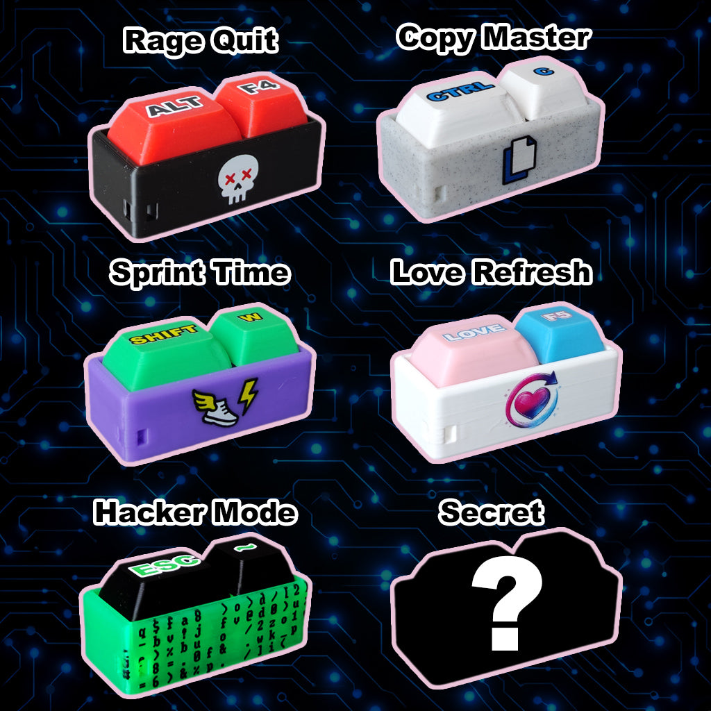 Gaming Clicker - Blind Box Keyboard Clicker Fidget Toy Stress