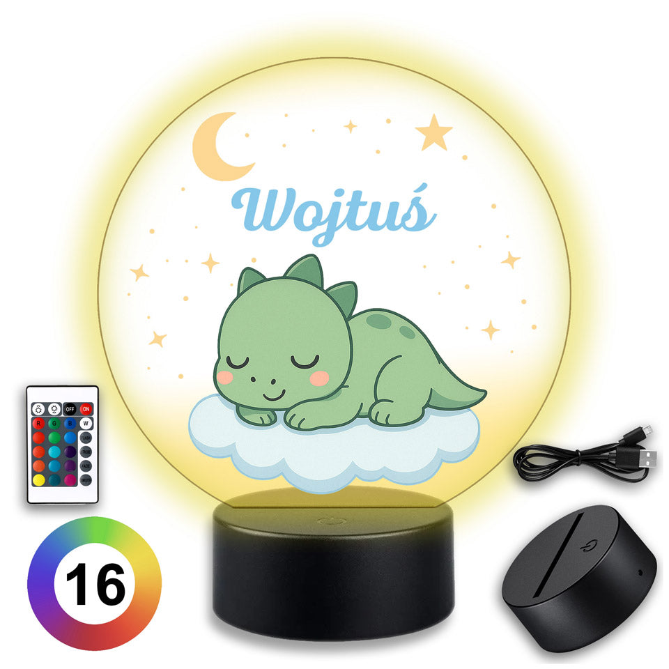 Dinosaur on Cloud Lamp