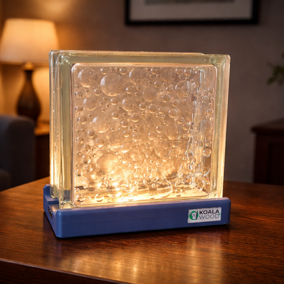 Bubbles glass block night light