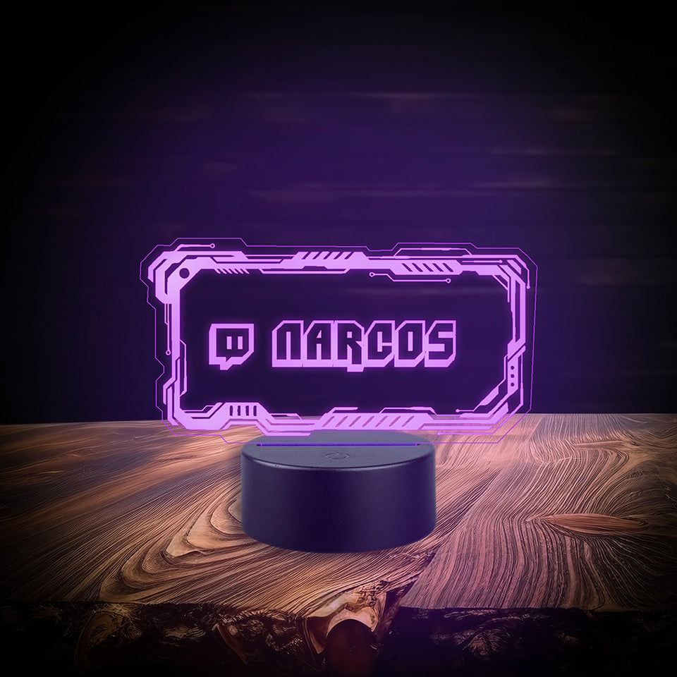 Gaming Name Tag Night Light-KOALA WOOD