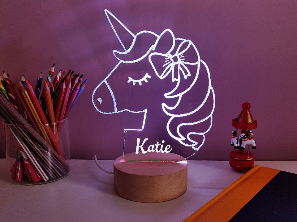  Multicolored LED neon sign  serving as a night lamp, powered by USB or batteries, with a control feature.
