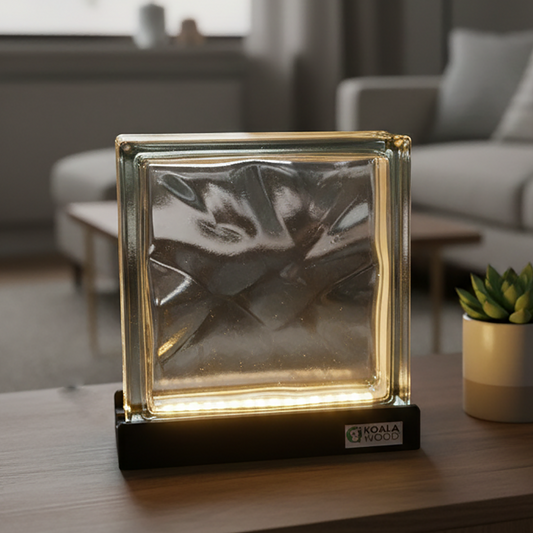 artic glass blcok night lamp