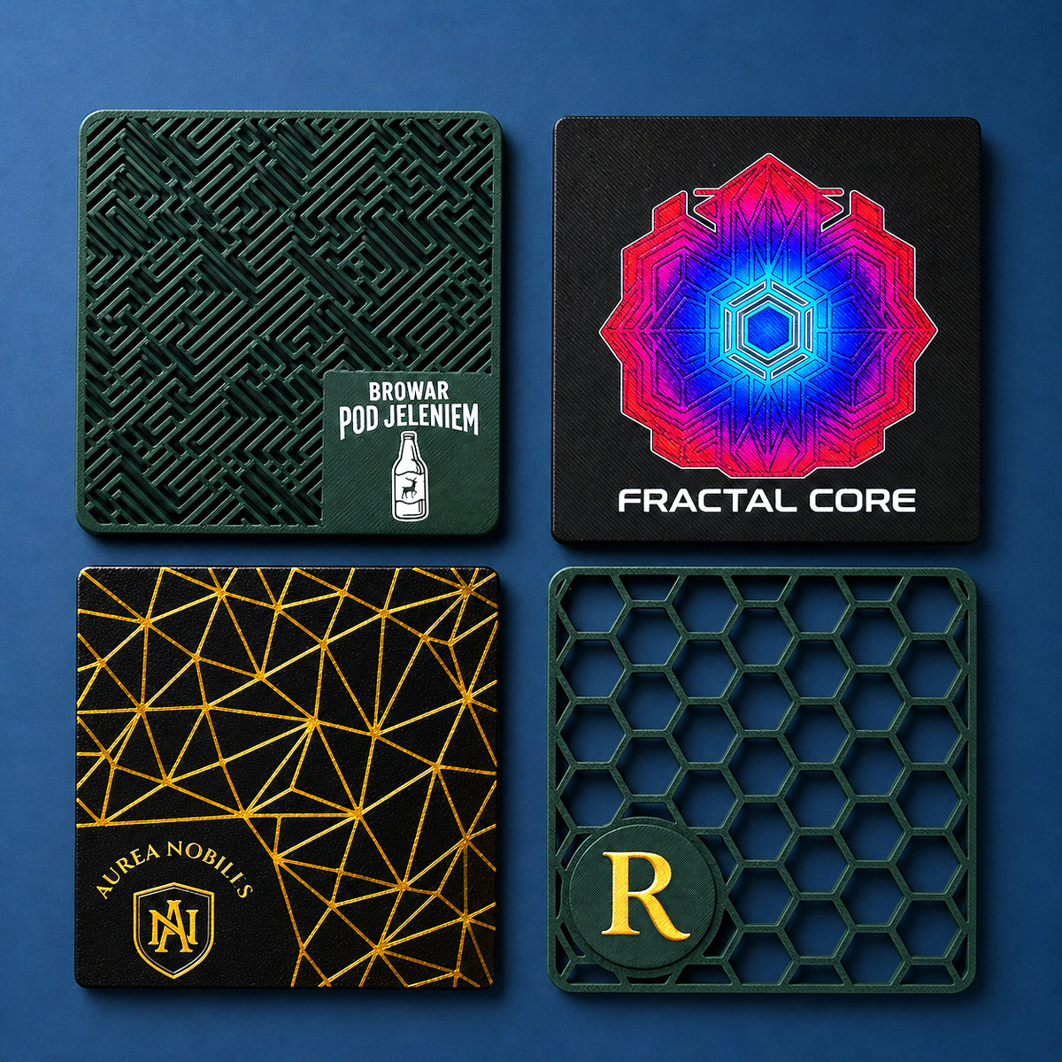 3D Printed Coasters - Logo