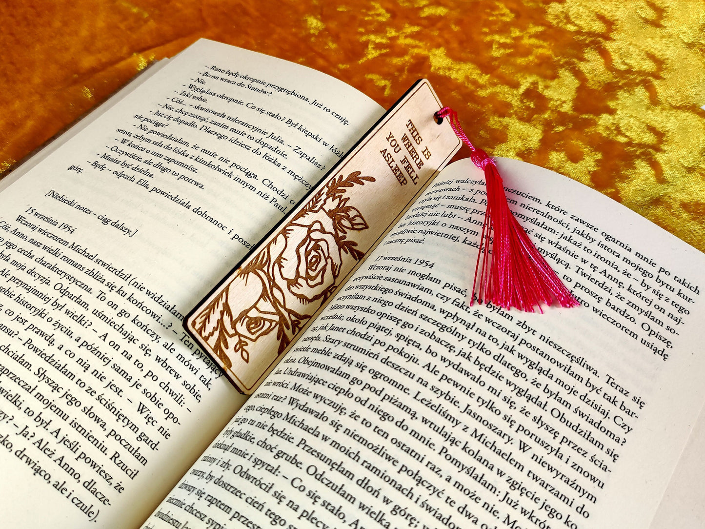 Personalised Floral Bookmark