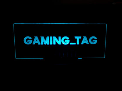 Gaming Name Tag Night Light