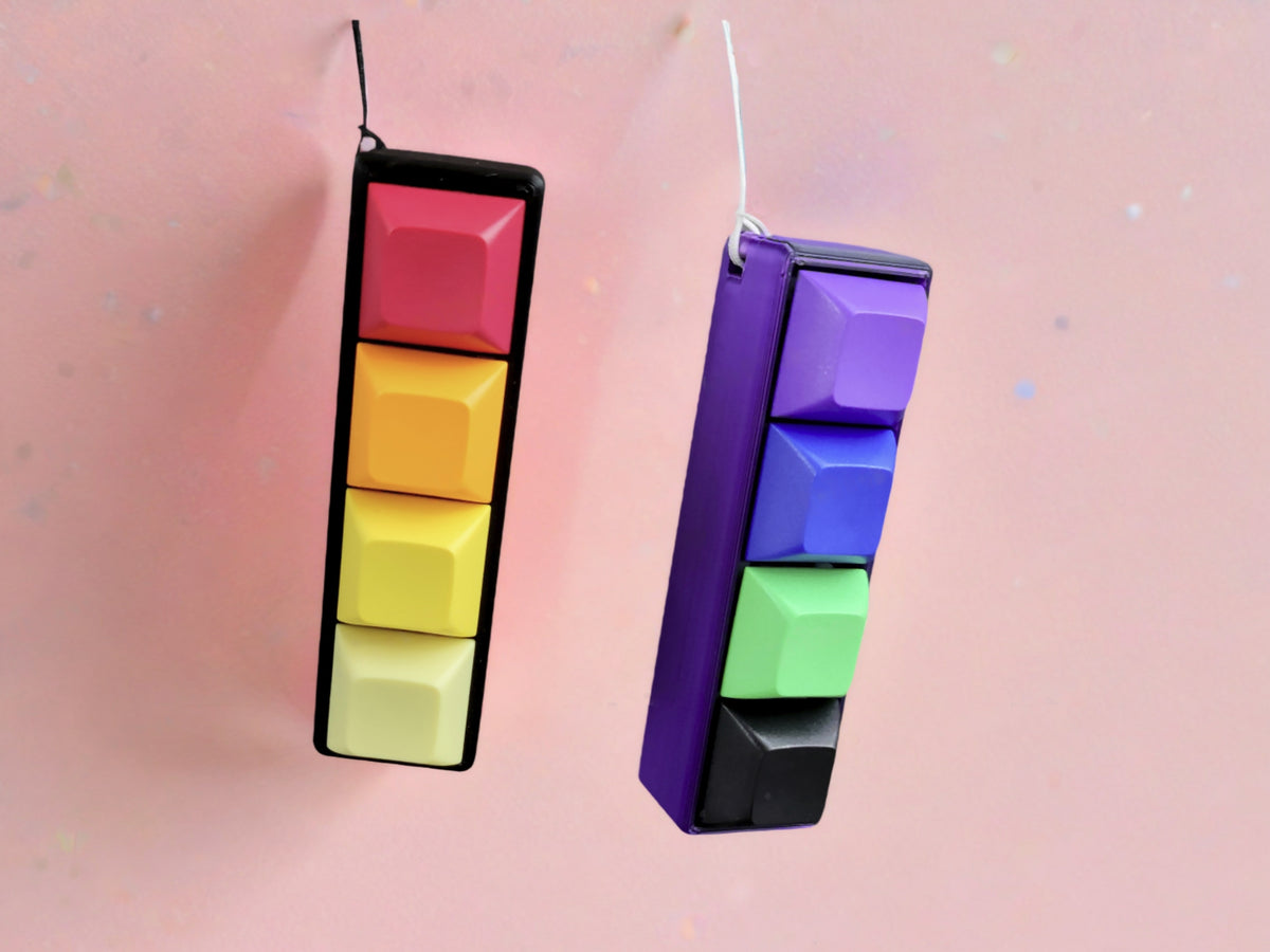 4 Pièce Clavier Anti Stress, Clavier Jouets Fidget, Fidget Clavier Coloré Bouton de 4 Couleurs, Jouet Amusant, Anti-Stress et Concentration, pour la Décompression (Fidget Teclado 4 Pièce Clavier Anti Stress, Clavier Jouets Fidget, Fidget Clavier Coloré Bouton de 4 Couleurs, Jouet Amusant, Anti-Stress et Concentration, pour la Décompression (Fidget Teclado